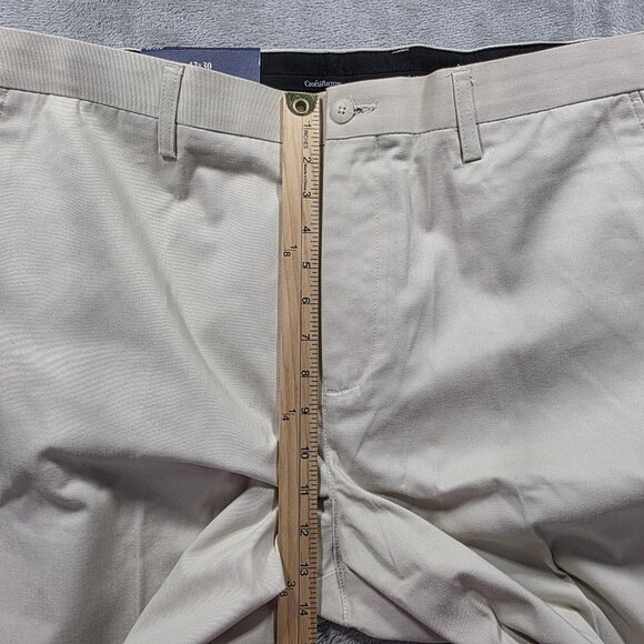 Croft & Barrow Pants Mens 42x30 Khaki Flat Front Easy Care Chino Classic Casual - Picture 8 of 9